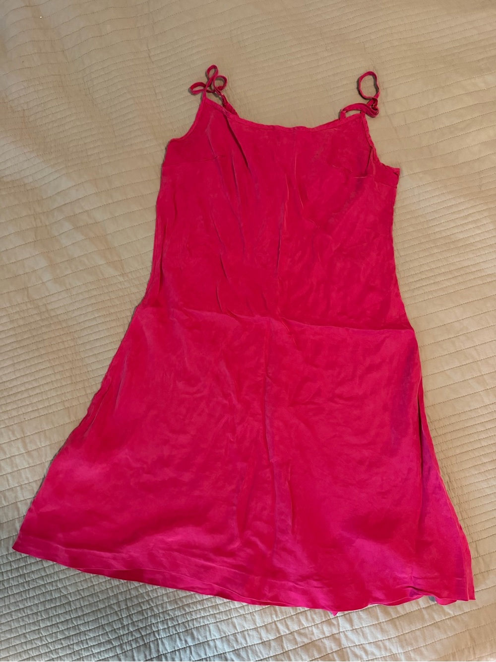 Anthropologie Pure + Good pink cowl neck slip midi dress